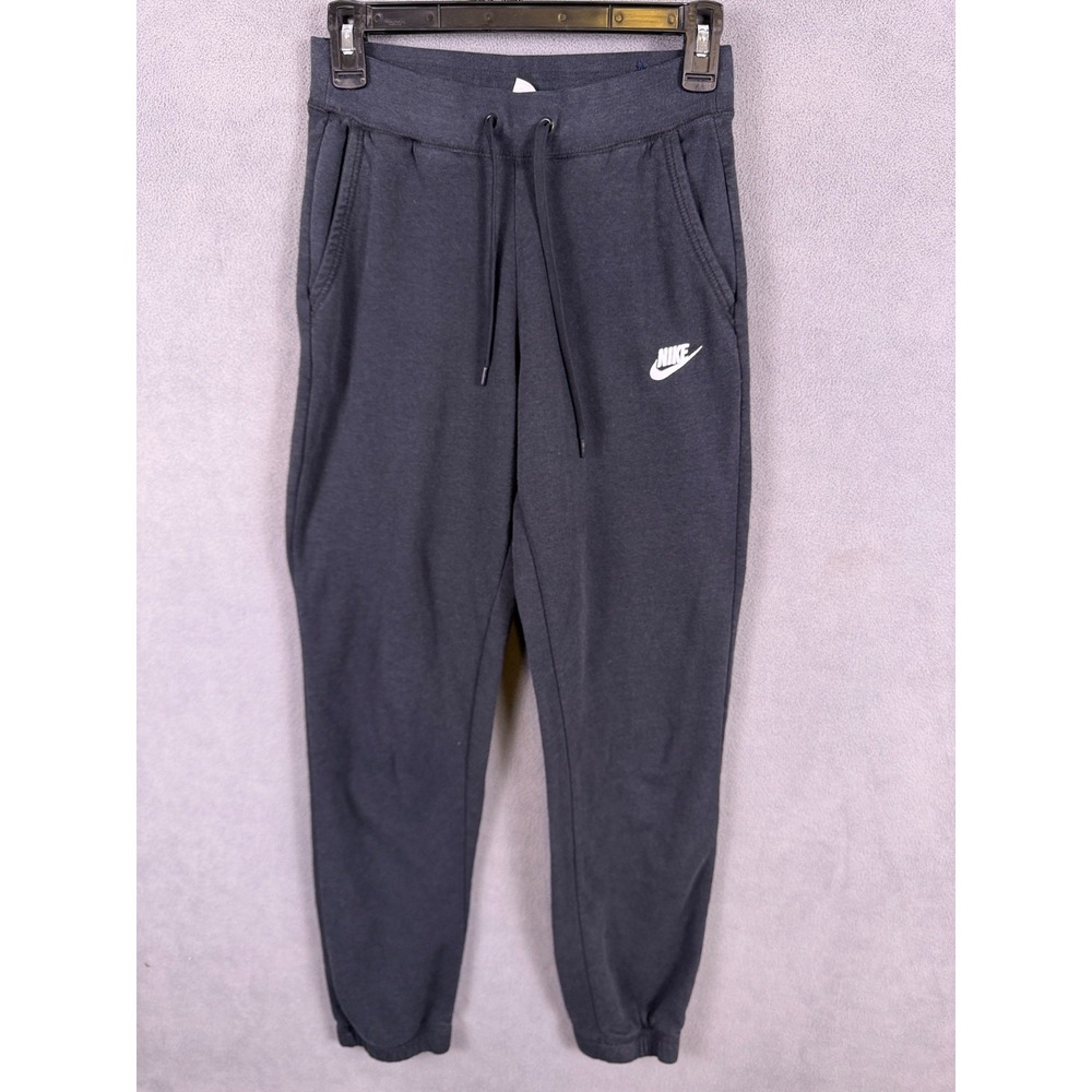 Nike‎ Women's Athletic Athleisure Gym Black Drawstring Jogger Sweatpants Sz XS